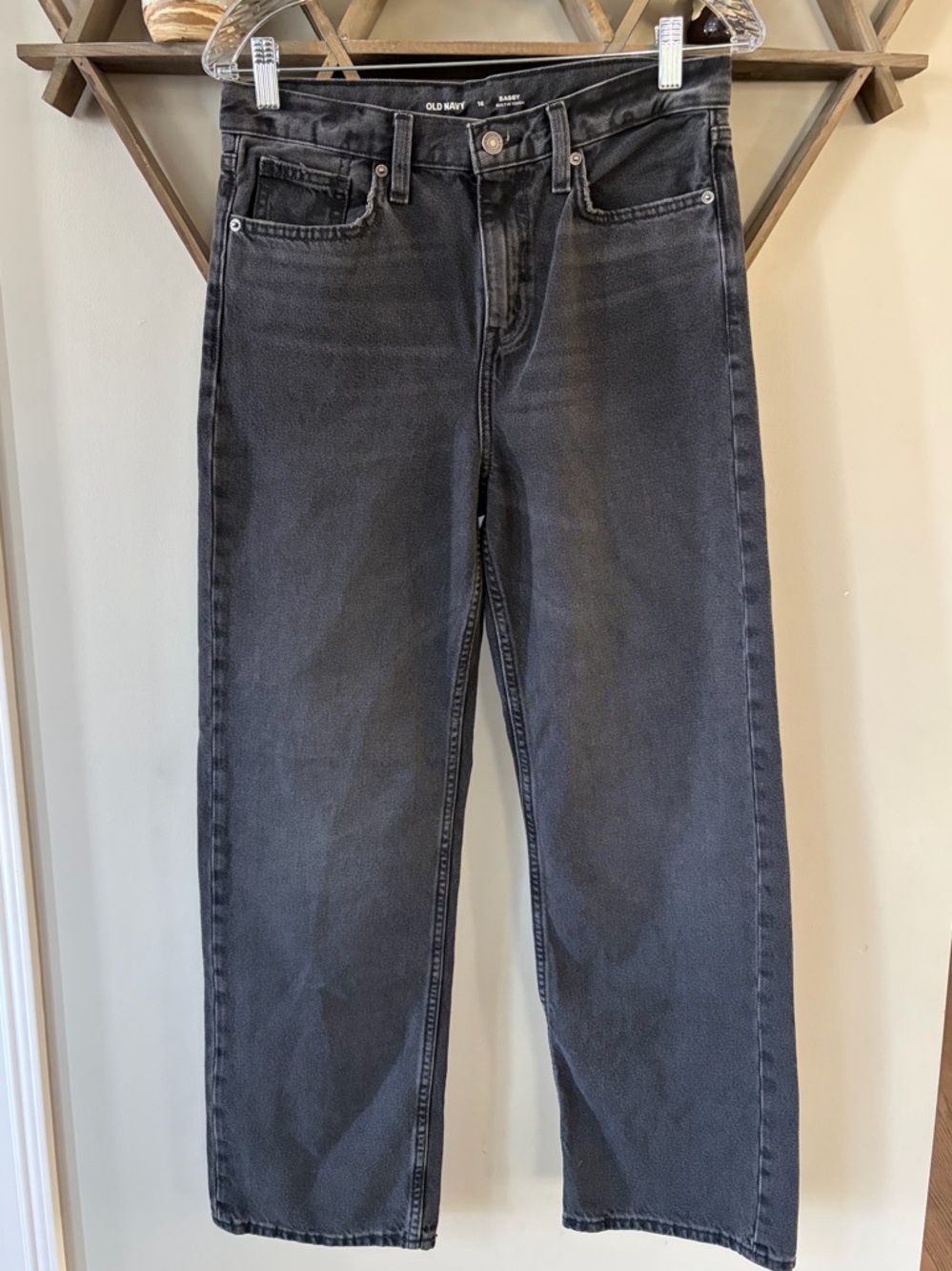 Old Navy Girl’s Baggy Dark Grey Jeans. Size 16.